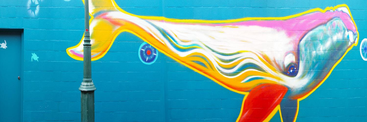 Laneway Whale Mural