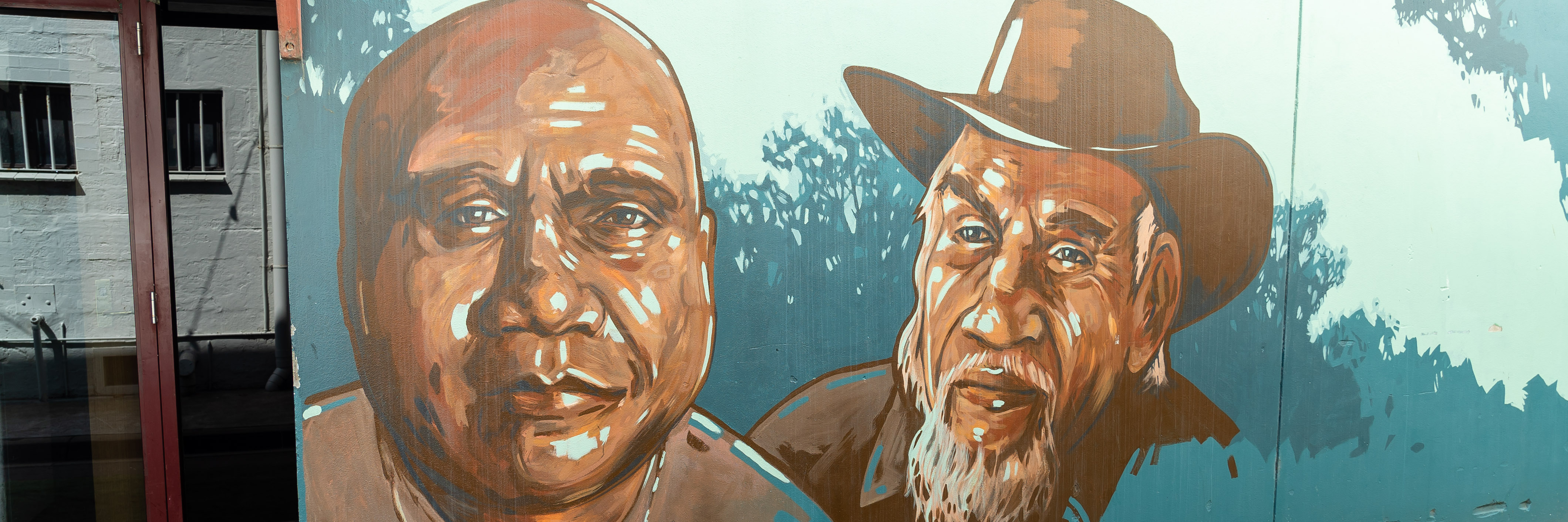 Archie Roach and Banjo Clarke Mural